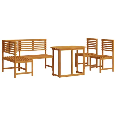 Set Dining Grădină Lemn Acacia Masiv - Livrare Gratuită