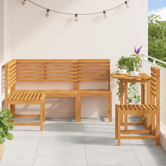 Set Dining Grădină Lemn Acacia Masiv - Livrare Gratuită