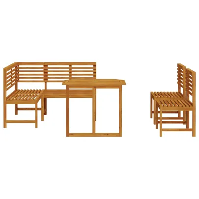 Set Dining Grădină Lemn Acacia Masiv - Livrare Gratuită
