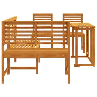 Set Dining Grădină Lemn Acacia Masiv - Livrare Gratuită