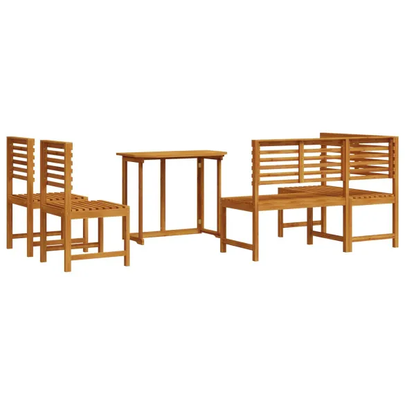 Set Dining Grădină Lemn Acacia Masiv - Livrare Gratuită