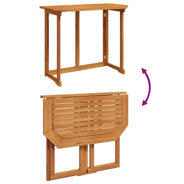 Set Bistro Grădină Lemn Acacia - Masă și 2 Scaune Exterior