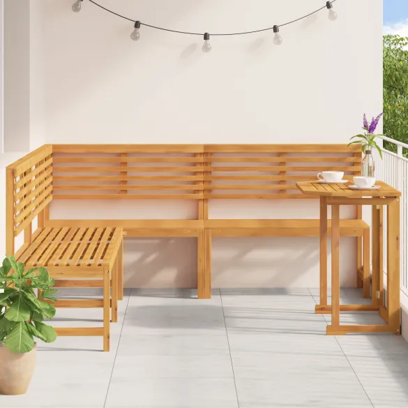 Set Mobilier Grădină 4 Piese - Lemn Acacia Masiv | vidaXL