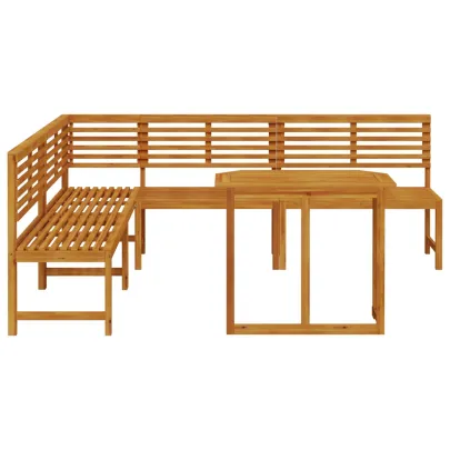 Set Mobilier Grădină 4 Piese - Lemn Acacia Masiv | vidaXL