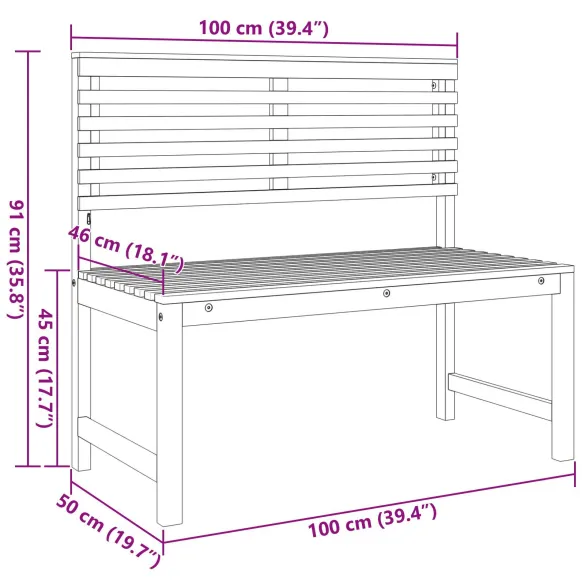 Set Mobilier Grădină 4 Piese - Lemn Acacia Masiv | vidaXL