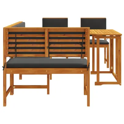Set Mobilier Grădină Lemn Acacia - Masă, Bancă, Scaune