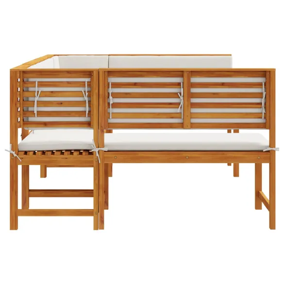 Set Bancă Grădină 5 Piese Lemn Acacia - Livrare Gratuită