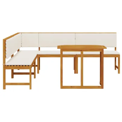 Set Mobilier Grădină Lemn Acacia - 4 Piese | Livrare Gratuită