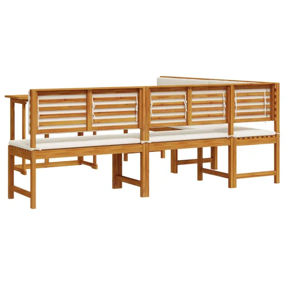 Set Mobilier Grădină Lemn Acacia - 4 Piese | Livrare Gratuită
