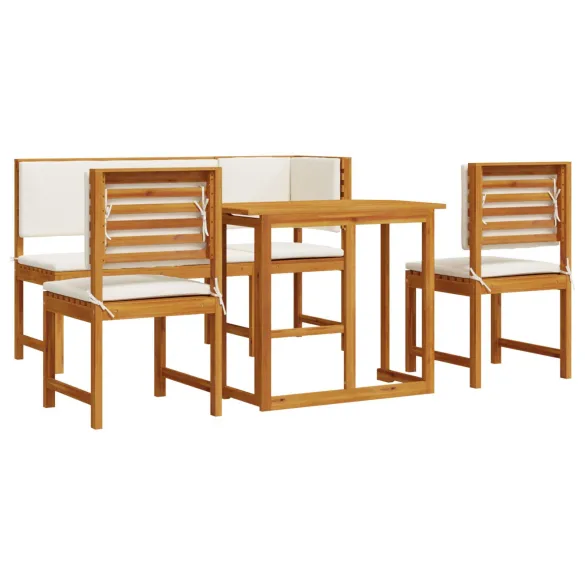 Set Dining Grădină 5 Piese Lemn Masiv Acacia | vidaXL