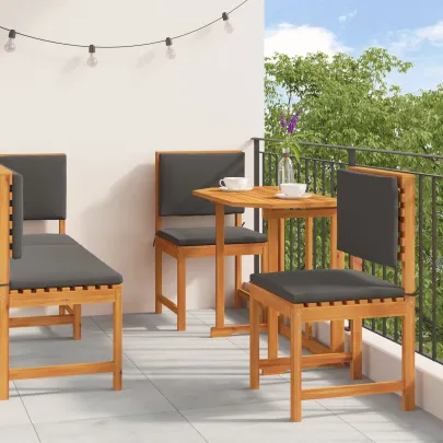 Set Mobilier Grădină 5 Piese - Lemn Acacia Masiv | vidaXL