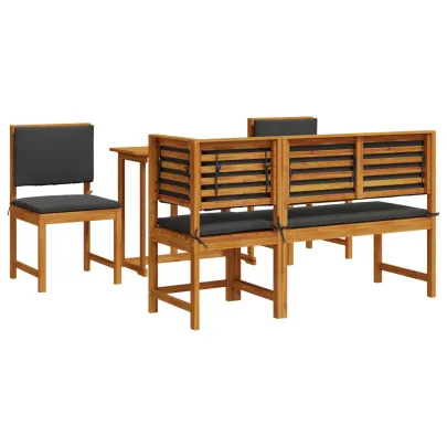Set Mobilier Grădină 5 Piese - Lemn Acacia Masiv | vidaXL