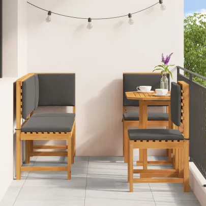 Set Mobilier Grădină 5 Piese - Lemn Acacia Masiv | vidaXL