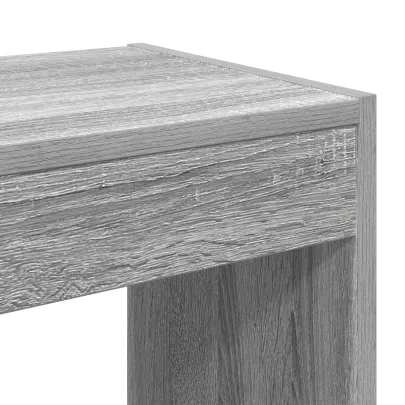 Raft Cărți Separator Cameră Negru Stejar 100x30x198 cm