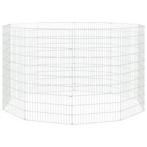 Adăpost pentru Animale - 10 Panouri Fier Galvanizat 54x100 cm 2
