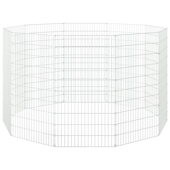 Adăpost pentru Animale - 10 Panouri Fier Galvanizat 54x100 cm