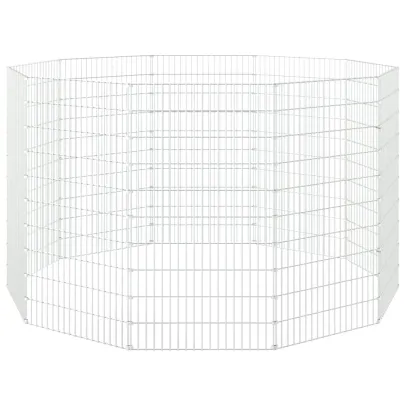 Adăpost pentru Animale - 10 Panouri Fier Galvanizat 54x100 cm