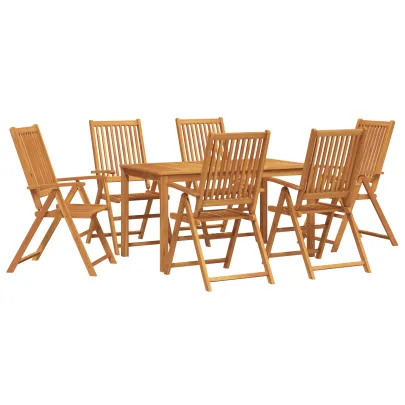 Set Masă Grădină 7 Piese Lemn Acacia Solid | Livrare Gratuită