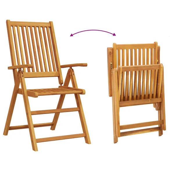 Set Masă Grădină 7 Piese Lemn Acacia Solid | Livrare Gratuită