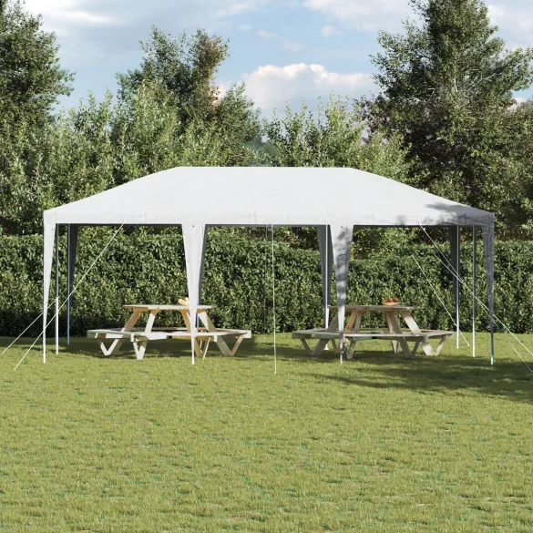 Cort de Petrecere Alb 6x4 m PE - Spatiu Outdoor