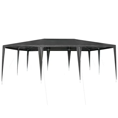 Cort de Petrecere Antracit 6x4 m PE - Livrare Gratuită