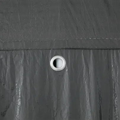 Cort de Petrecere Antracit 8x4 m PE - Livrare Gratuită