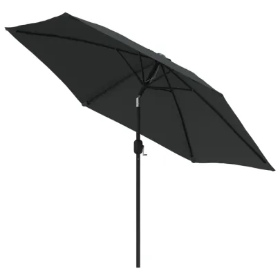 Umbrelă de soare exterior 300 cm - Metal Antracit