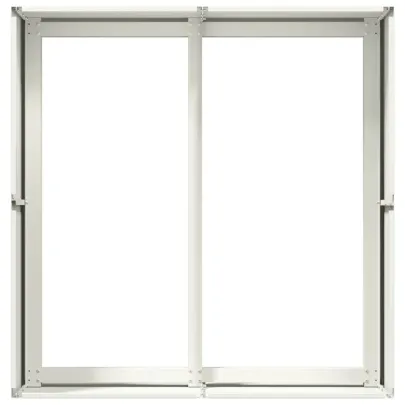 Jardinieră Albă Oțel 80x80x40 cm - Livrare Gratuită