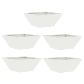 Set Ghivece Plastice Albe 35x35x15 cm - Livrare Gratuita 2