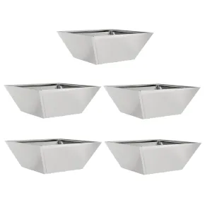 Ghiveci Metal Inoxidabil 40x40 cm - Set 5 bucăți 2