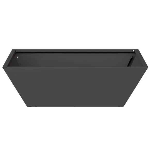 Ghivece Plastice Negre 50x50x15 cm - Set 5 Bucăți