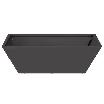 Ghivece Plastice Negre 50x50x15 cm - Set 5 Bucăți