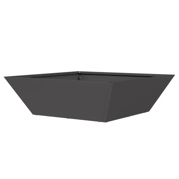 Ghivece Plastice Negre 50x50x15 cm - Set 5 Bucăți