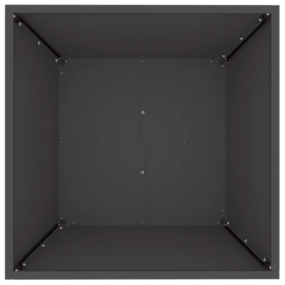 Ghivece Plastice Negre 50x50x15 cm - Set 5 Bucăți