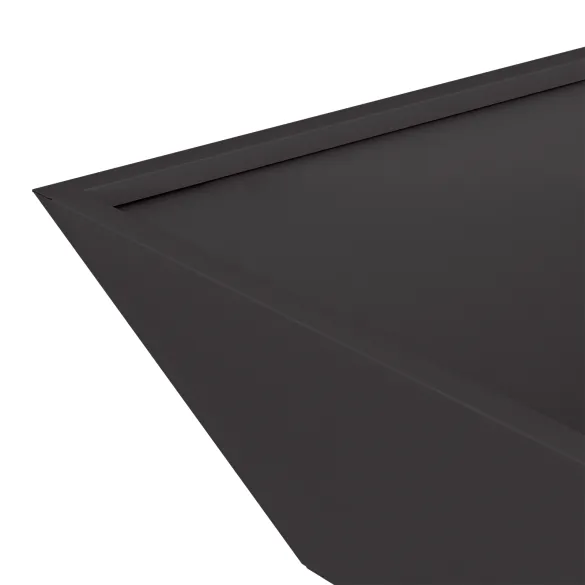Ghivece Plastice Negre 50x50x15 cm - Set 5 Bucăți
