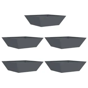 Set Ghivece Plastic Antracit 50x50 cm - Livrare Gratuita 2