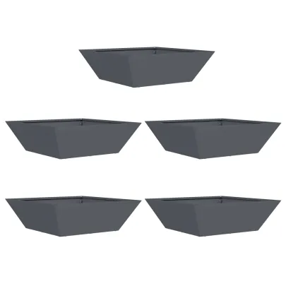 Set Ghivece Plastic Antracit 50x50 cm - Livrare Gratuita