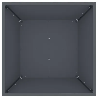 Set Ghivece Plastic Antracit 50x50 cm - Livrare Gratuita