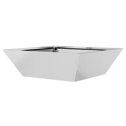 Ghiveci Oțel Galvanizat 50x50x15 cm - Interior/Exterior