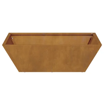 Ghiveci Metalic Exterior Patrat 50x50x15 cm | Rezistent
