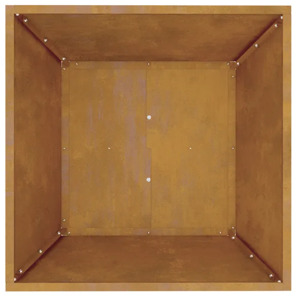 Ghiveci Metalic Exterior Patrat 50x50x15 cm | Rezistent