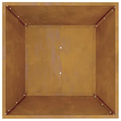 Ghiveci Metalic Exterior Patrat 50x50x15 cm | Rezistent