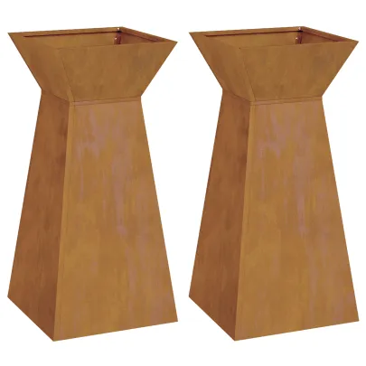 Suport Plante Oțel Vechi Durabil - 35x35x73 cm