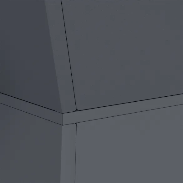 Suport Plantă Antracit Plastic Interior/Exterior 40x40x101 cm