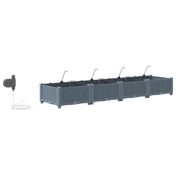 Jardiniere cu Sistem Irigare 4 Bucăți - Livrare Gratuită