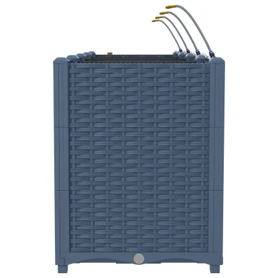 Jardiniere Auto-Irigare Gri | 4 Ghivece Rezistente