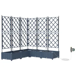 Jardiniere cu Irigație Auto - 5 Bucăți, Gri | Livrare Gratuită 2