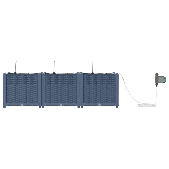 Jardiniere cu Sistem Irigare Auto 3 buc | Livrare Gratuită