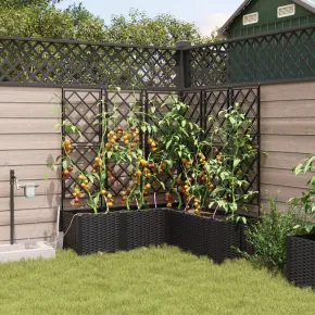 Jardiniere cu Sistem Irigare 5 buc Negru - Livrare Gratuita