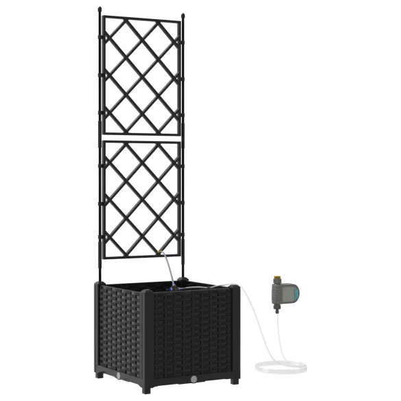 Jardiniera cu Sistem Irigație Neagră | Livrare Gratuită